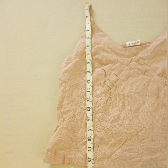 Linen Handmade Studio Scoop Neck Linen Top VIOLA | Mellow Rose | Medium - Picture 7 of 12